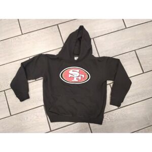 Youth San Francisco 49ers Black Hoodie Outer Stuff NFL Football Team Logo